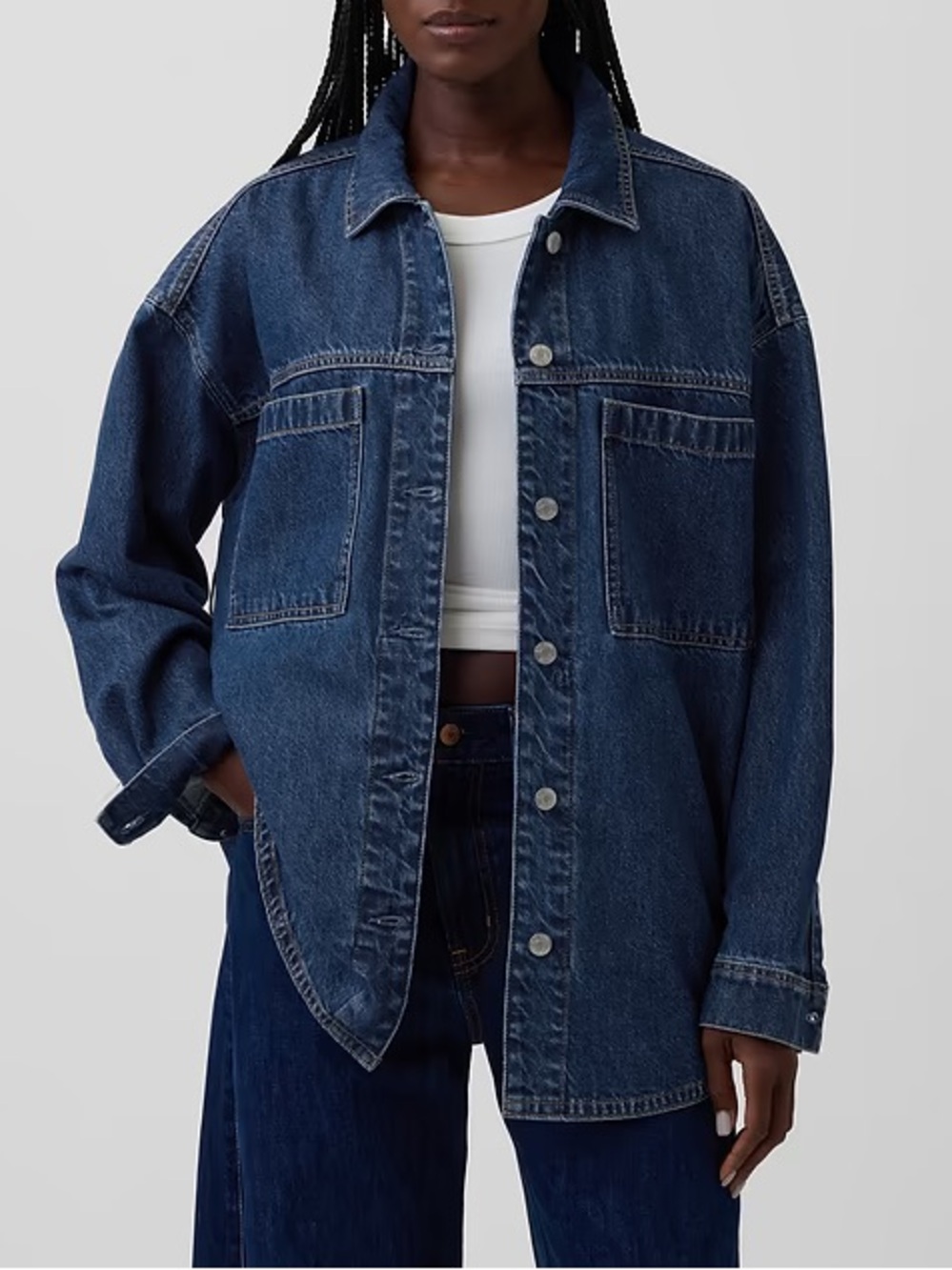 GAP Denim Oversized Shirt Jacket